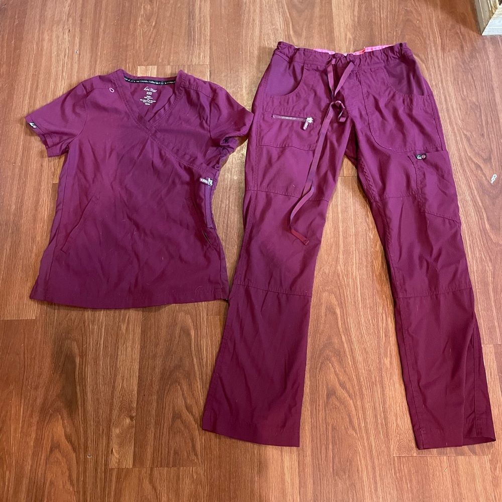 Scrub set / normal wear / slim fit